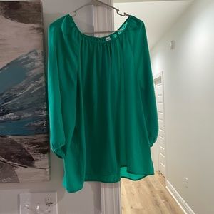 Old navy green flowy shirt. XL